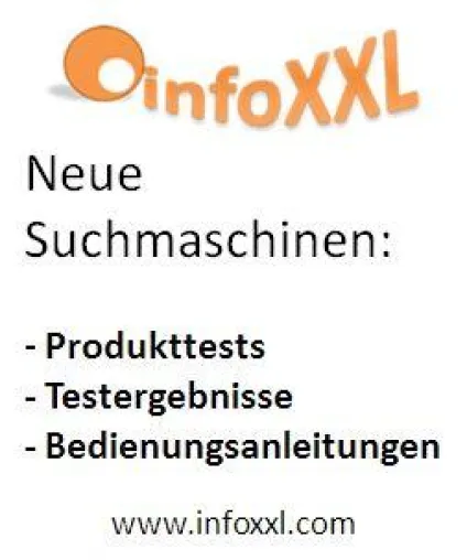 Bild: infoXXL.com bietet neue Suchmaschinen zu Testergebnissen, Produkttests und Bedienungsanleitungen