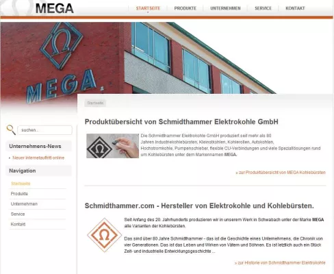 Bild: MEGA Kohlebürsten mit neuem Internetauftritt