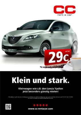 Bild: Klein und stark: CC Rent a car startet 3-monatige Kleinwagen-Aktion