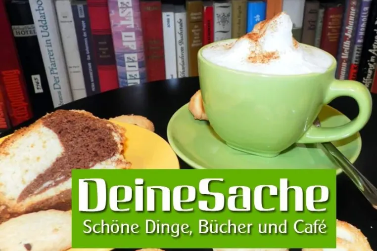 Schöne Dinge, Bücher und Café im Sommer genießen–Café DeineSache möchte Freisitz mit Crowdfunding finanzieren Bild: Schöne Dinge, Bücher und Café im Sommer genießen–Café DeineSache möchte Freisitz mit Crowdfunding finanzieren