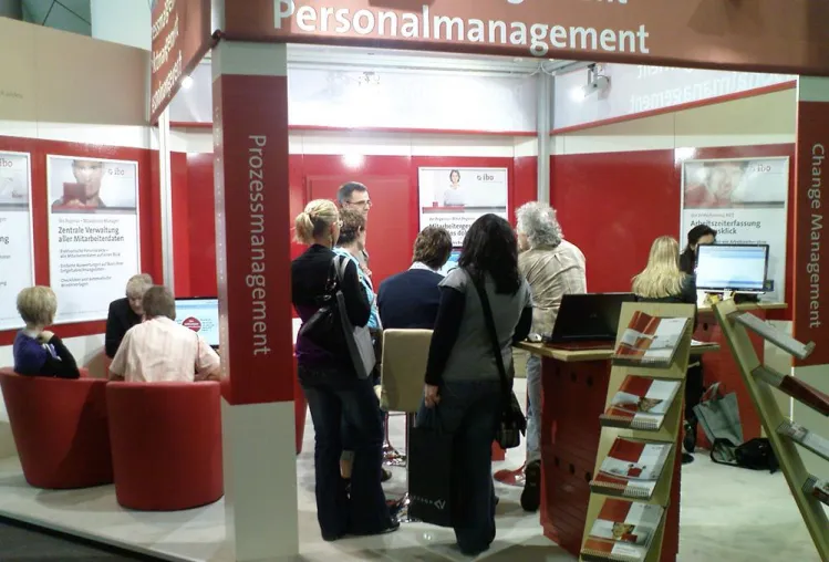 Bild: Personal 2010 - Mitarbeiterbeurteilung und elektronische Personalakte in Trend auf dem ibo-Messestand