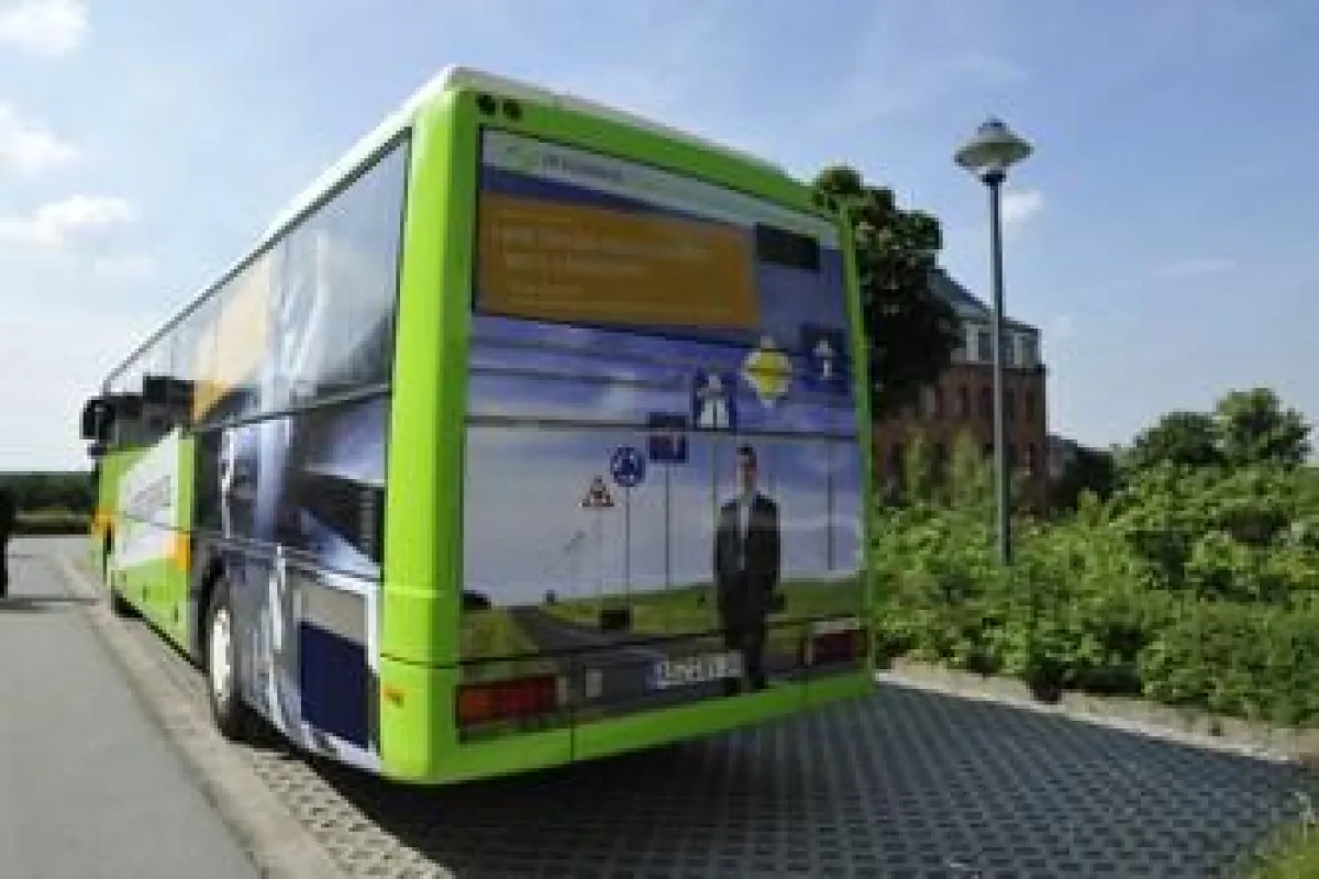 Der „Gedacht. Gemacht.“-Bus