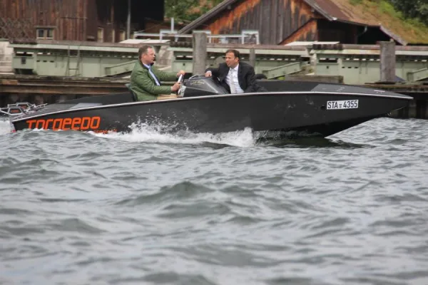 Bild: Besuch des Bayer. Finanzministers in Starnberg am 8. August 2011