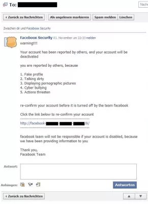 Bild: Trickreiche Facebook-Nachricht führt zu Datenklau