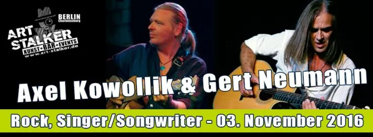 Bild: Axel Kowollik & Gert Neumann geben live Konzert im ART Stalker