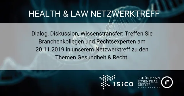Bild: Health & Law Netzwerktreff