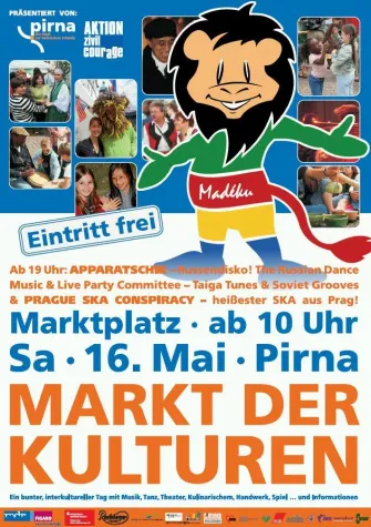 Bild: Markt der Kulturen am 16. Mai 2009 - Abendkonzert ab 19 Uhr mit APPARATSCHIK und PRAGUE SKA CONSPIRACY