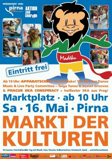 Markt der Kulturen am 16. Mai 2009 - Abendkonzert ab 19 Uhr mit APPARATSCHIK und PRAGUE SKA CONSPIRACY Bild: Markt der Kulturen am 16. Mai 2009 - Abendkonzert ab 19 Uhr mit APPARATSCHIK und PRAGUE SKA CONSPIRACY