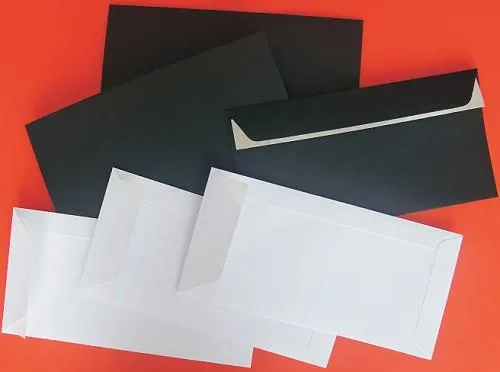 Neu bei Otto Theobald: Schwarze Briefhüllen Bild: Neu bei Otto Theobald: Schwarze Briefhüllen
