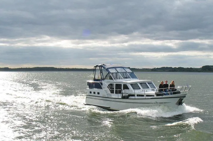 Bild: Vom Hausboot aus Kranichzug beobachten