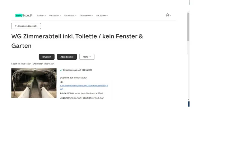 Tierquälerischer Schweinemäster schaltet Wohnungsanzeigen bei "ImmoScout24" und "immowelt" Bild: Tierquälerischer Schweinemäster schaltet Wohnungsanzeigen bei "ImmoScout24" und "immowelt"