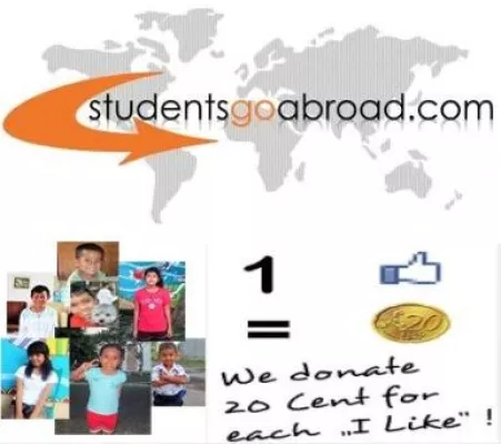 Bild: Studentsgoabroad.com spendet für jeden Facebook-Fan