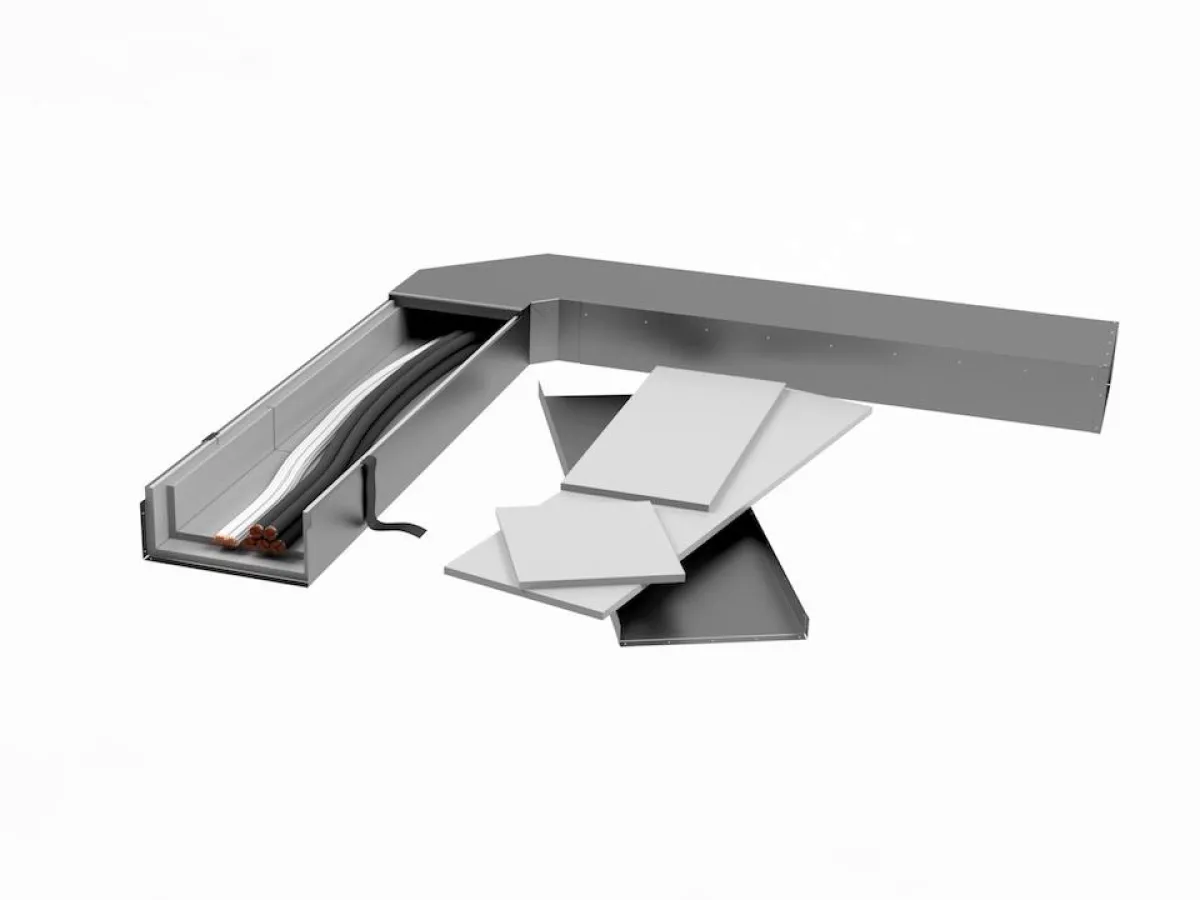 Der Brandschutzkanal PYROMENT®-EK von G+H ermöglicht eine einfache und schnelle Montage.