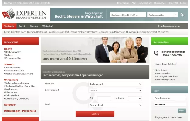 Bild: 10-jähriges Jubiläum des Online-Portals experten-branchenbuch.de – Das Suchportal für kluge Köpfe