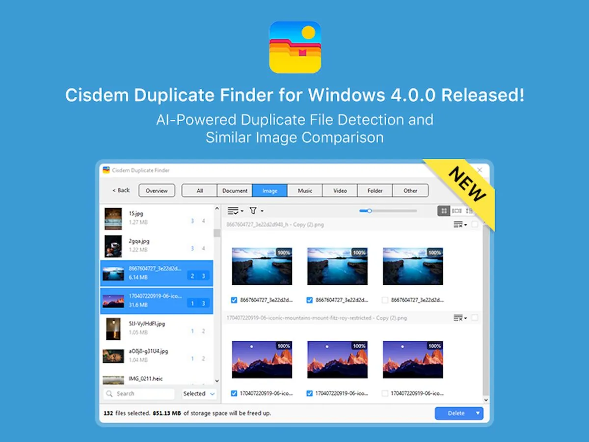 Cisdem Duplicate Finder hilft Benutzern, doppelte Dateien präzise zu finden und zu entfernen. (© Cisdem Inc.)