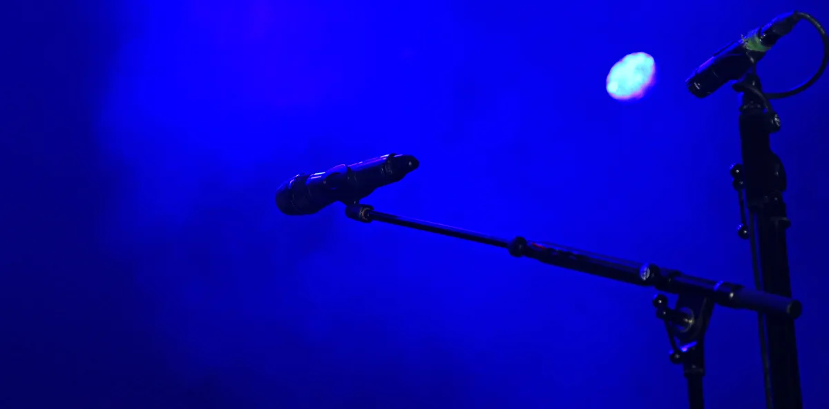 Der Platz am Mikro bleibt auch 2021 leer – das HalloVerden-Festival wurde abgesagt (© www.LhRowVer.de/Wibke Woyke)