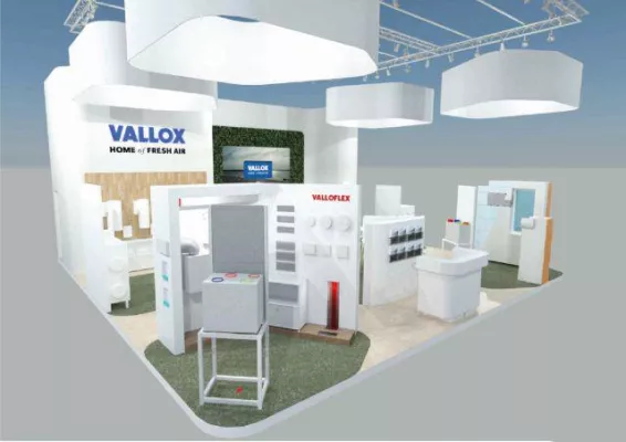 Bild: Branchenprimus Vallox zeigt auf der Messe SHK Frischluftsysteme mit Wärmerückgewinnung