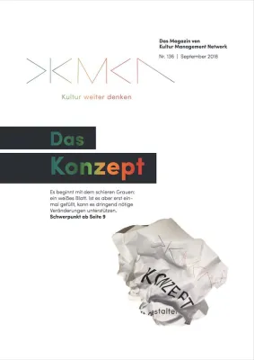 Bild: „Das Konzept“ – Die September-Ausgabe des Magazins von Kultur Management Network