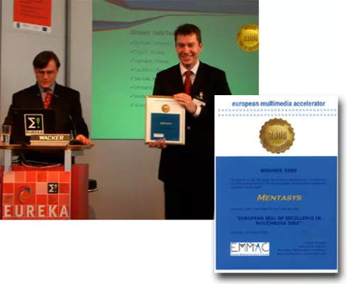 Bild: Mentasys auf der CeBIT mit dem European Seal of Excellence in Gold ausgezeichnet