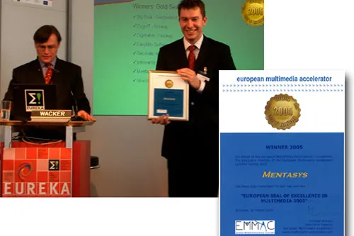 Bild: Mentasys auf der CeBIT mit dem European Seal of Excellence in Gold ausgezeichnet