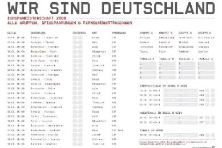 meinverein.de weiß, was Fußballfans wollen - werbefreier EM-Planer fürs Vereinsheim oder heimischen Kühlschrank Bild: meinverein.de weiß, was Fußballfans wollen - werbefreier EM-Planer fürs Vereinsheim oder heimischen Kühlschrank