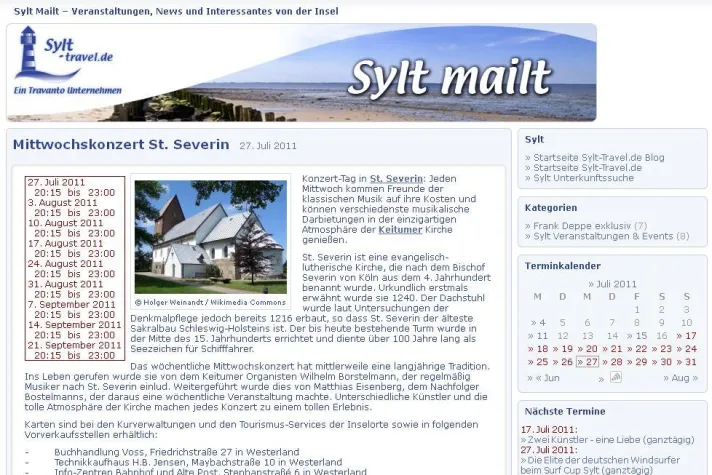 Bild: Sylt-Travel wird noch aktueller