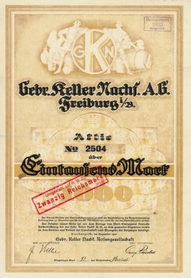 LosNr. 390 Gebr. Keller Nachf. AG, Freiburg