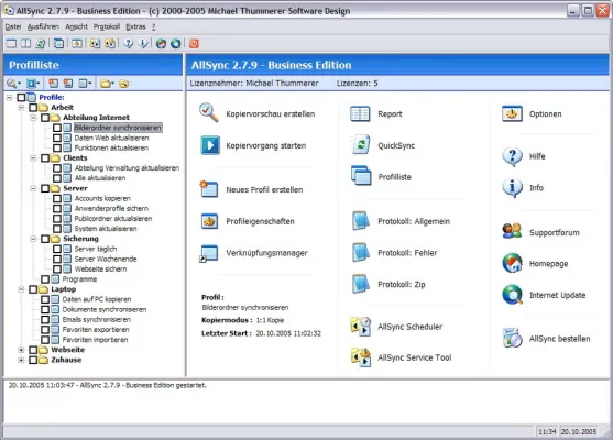 Bild: AllSync: Computer synchronisieren, täglich Daten sichern
