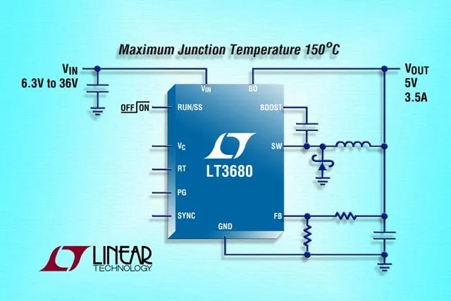 Bild: LT3680 - 36V/3,5A/2,4MHz-DC/DC-Abwärtswandler zieht nur 75uA Ruhestrom