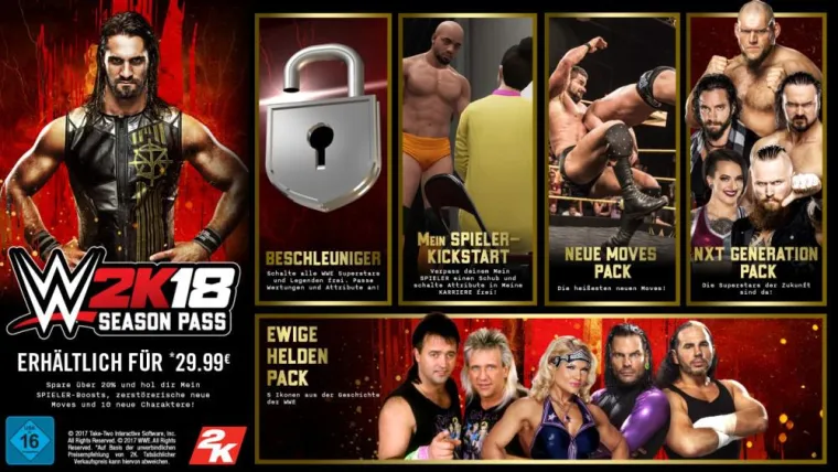 Bild: 2K kündigt WWE® 2K18 Season Pass und DLC-Angebote an