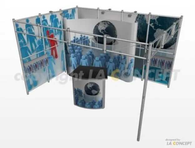 Bild: Messestände für die InnoTrans 2010