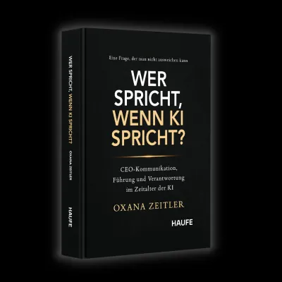 Bild: Wer spricht, wenn KI spricht? Das neue Buch von Oxana Zeitler