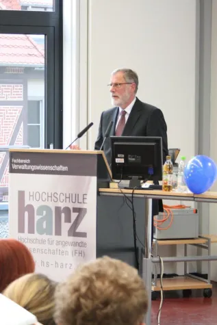 Bild: Vortragsveranstaltung „Europa in der Verwaltung“ an der Hochschule Harz
