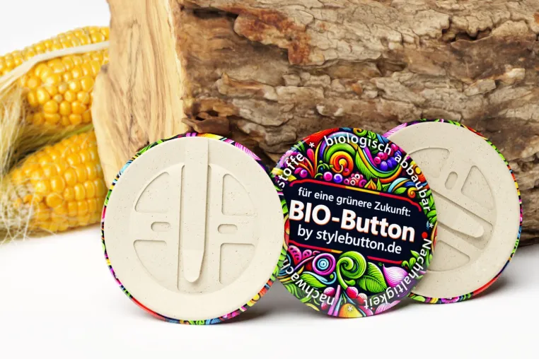 STYLEBUTTON PRÄSENTIERT „BIO-BUTTONS“: NACHHALTIGE WERBEARTIKEL FÜR EINE GRÜNERE ZUKUNFT Bild: STYLEBUTTON PRÄSENTIERT „BIO-BUTTONS“: NACHHALTIGE WERBEARTIKEL FÜR EINE GRÜNERE ZUKUNFT