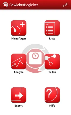Bild: Gewicht erfassen und auswerten auf Android