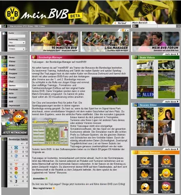 Bild: TopLeague ist exklusiver Fußball-Manager auf „meinBVB.de“