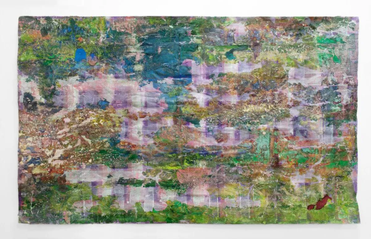 Enrico Niemann: parcours, 2013, Mischtechnik, Papier, 150 x 240 cm