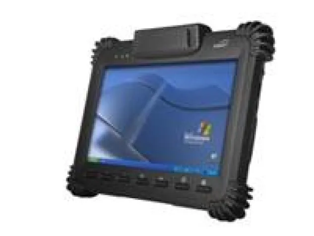 Bild: Outdoor Tablet-PC (IP54) mit Intels ATOM Prozessor sowie Barcode/RFID Scanner, 3G-Modul und mehr