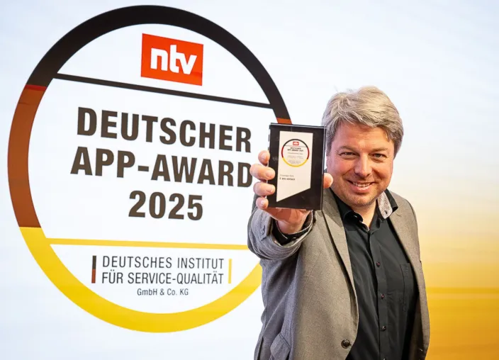E WIE EINFACH mit dem „Deutschen App Award 2025“ ausgezeichnet Bild: E WIE EINFACH mit dem „Deutschen App Award 2025“ ausgezeichnet