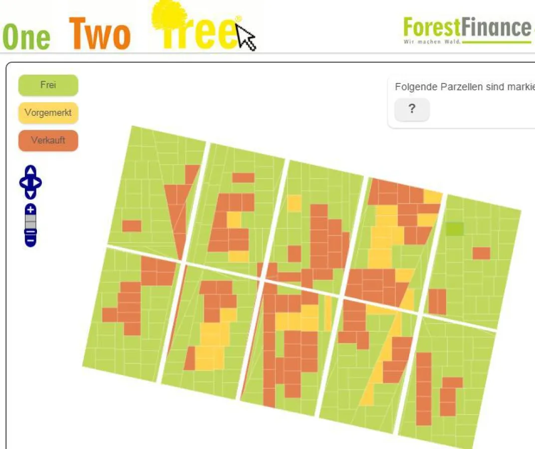 Waldkauf online im Internet - mit 1,2,tree !