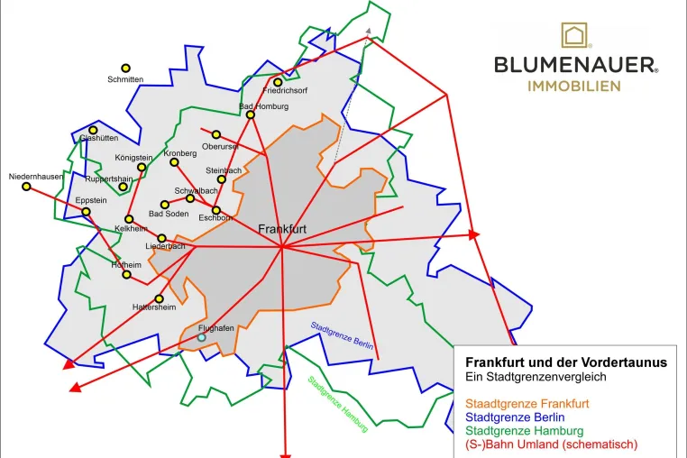 Bild: Frankfurt: Die Weltstadt, die sich kleiner macht, als sie ist