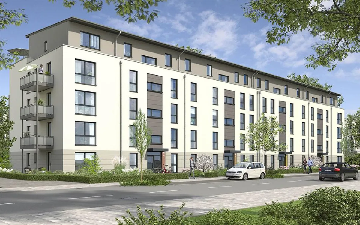 Visualisierung des FAIRHOME-Projektes an der Schlossstraße in Mönchengladbach