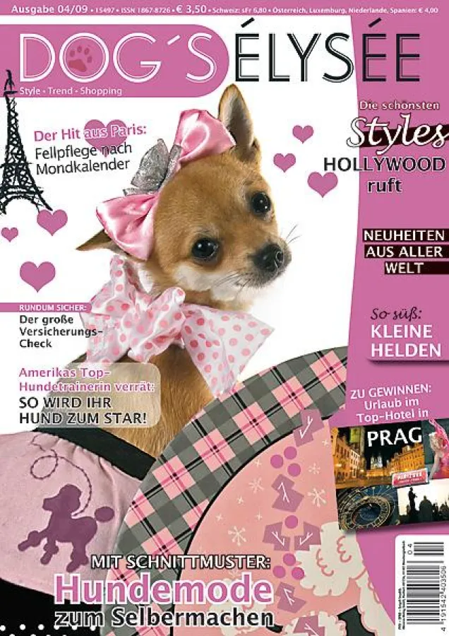 Dog`s Elysée heißt das neue Hundemagazin des Minerva-Verlags