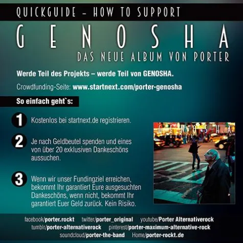 Bild: Crowdfunding der Band PORTER startet