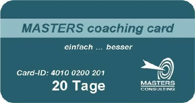 Bild: Die MASTERS coaching card
