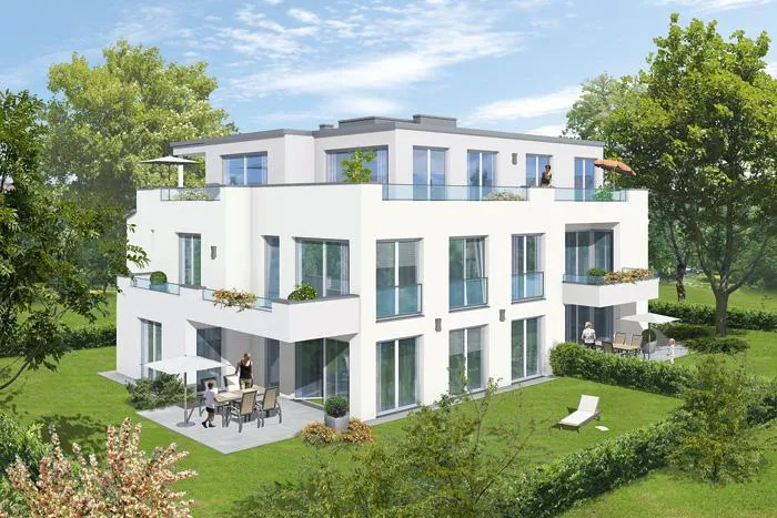 Bild: Merkur Bauträgergesellschaft präsentiert: La Maison Menterschwaige in München-Harlaching