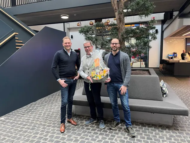 Bild: Schoofs Umwelt- und Energieberatung gratuliert Firmengründer Franz-Josef Schoofs zum 70. Geburtstag