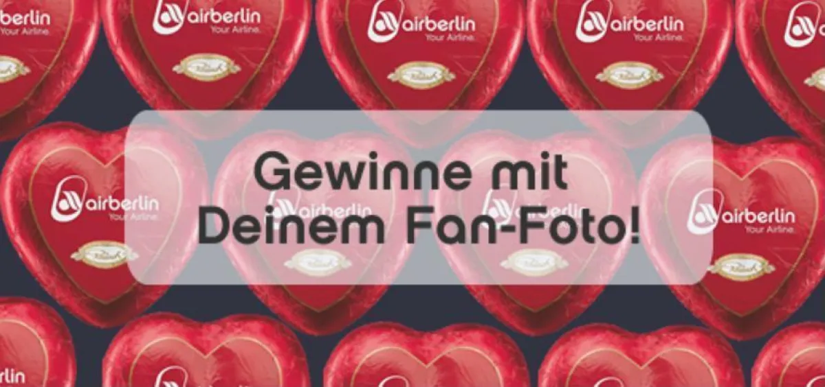 Foto-Gewinnspiel der airline mit Herz