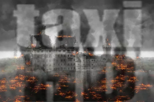 Bild: Taxikrieg in Heidelberg