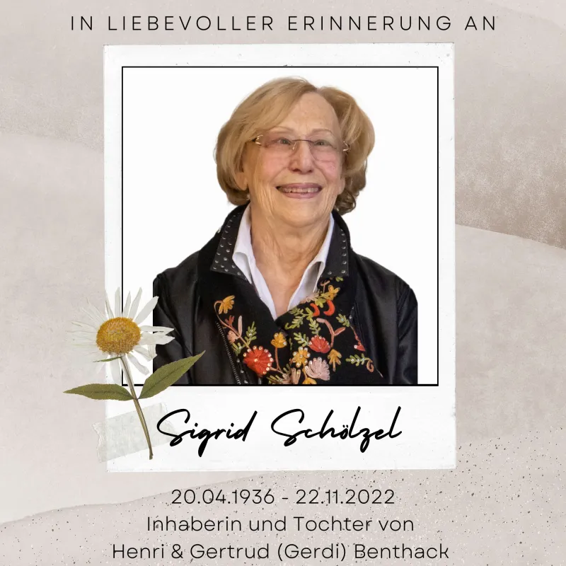 Sigrid Schölzel  (© Henri Benthack GmbH & Co. KG)